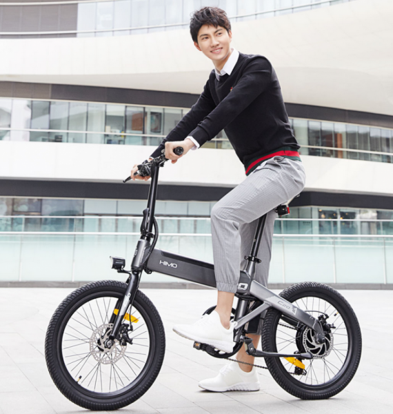 Электровелосипед Xiaomi HIMO C20 Electric Power Bicycle Grey (Серый) фото 2