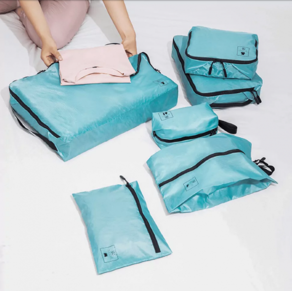 Набор упаковочных сумок для чемодана 90 Points Base Storage Bag Set (4 шт) Синий фото 3