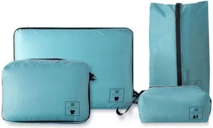 Набор упаковочных сумок для чемодана 90 Points Base Storage Bag Set (4 шт) Синий фото 1