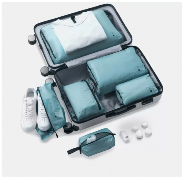 Набор упаковочных сумок для чемодана 90 Points Base Storage Bag Set (4 шт) Синий фото 2