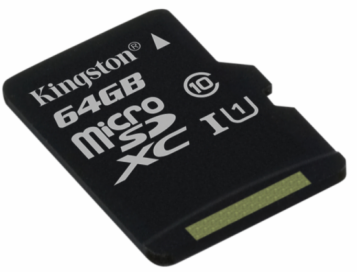 Карта памяти Kingston microSDXC 64GB Class10 UHS-I Canvas Select до 80Mb/s без адаптера фото 1