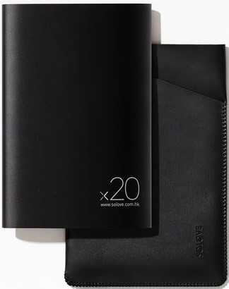 Внешний аккумулятор Xiaomi (Mi) SOLOVE 20000 mAh с кожаным чехлом (A8-2 Black), черный фото 1