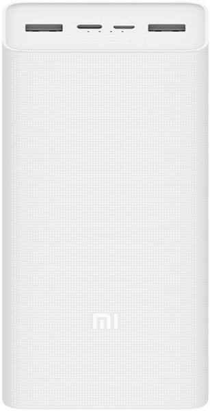Внешний аккумулятор Xiaomi Mi Power Bank 3 30000 mah PB3018ZM, белый фото 1
