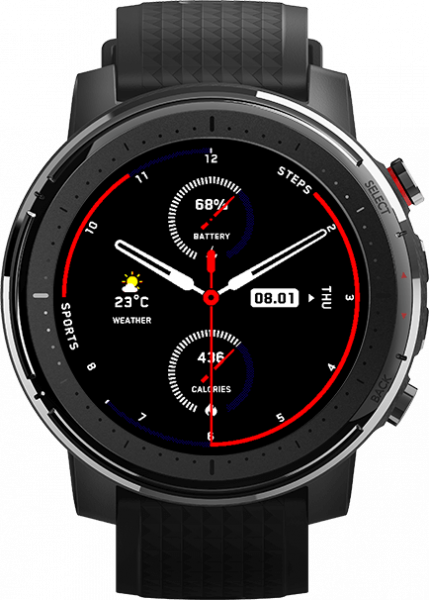 Умные часы Xiaomi Huami Amazfit Stratos 3, черные фото 1