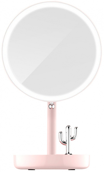 Зеркало для макияжа Lofree LED Beauty Mirror ME502, розовый фото 1