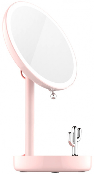 Зеркало для макияжа Lofree LED Beauty Mirror ME502, розовый фото 2