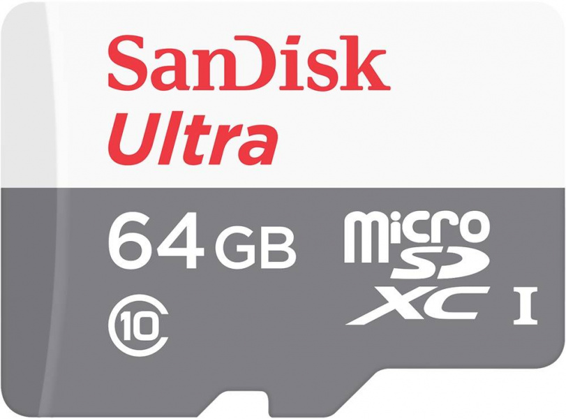 Карта памяти SanDisk Ultra microSDXC 64GB Class 10 UHS-I (48MB/s) без адаптера фото 1
