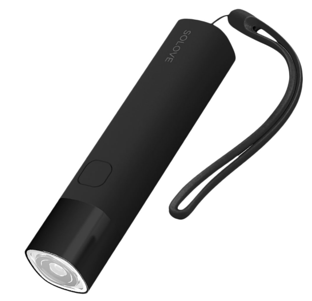Внешний аккумулятор-фонарик Xiaomi SOLOVE X3s Portable Flashlight Power Bank 3000mAh черный фото 1