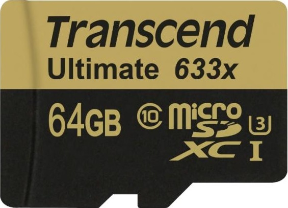 Карта памяти Transcend microSDXC 64GB Class 10 UHS-I U3 (95/85/Mb/s) + ADP фото 1