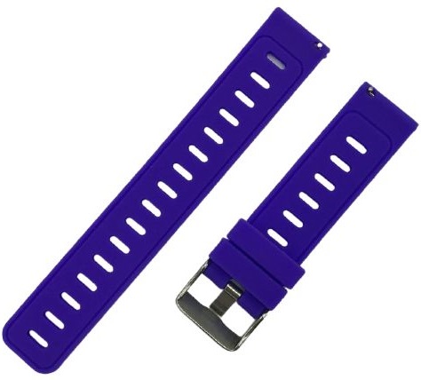 Ремешок силиконовый 22мм для Amazfit GTR47мм/ Pace/ Stratos/ Stratos+/ Stratos3, фиолетовый фото 1