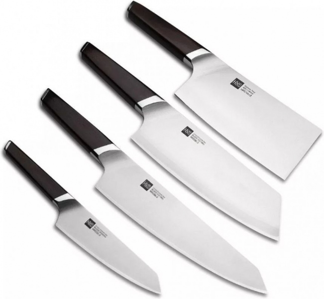 Набор ножей Huo Hou Fire Waiting Steel Knife Set с подставкой (4 шт) фото 2